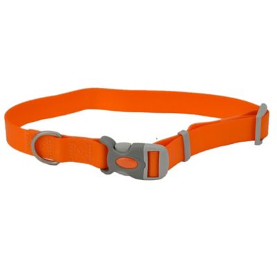 Retriever Adjustable Waterproof Dog Collar, Medium, Orange