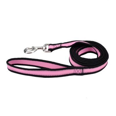 Retriever Reflective Neoprene Snap Closure Dog Leash, Pink