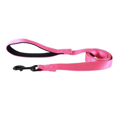 Image showing  Reflective Neoprene Snap Closure Dog Leash, Pink