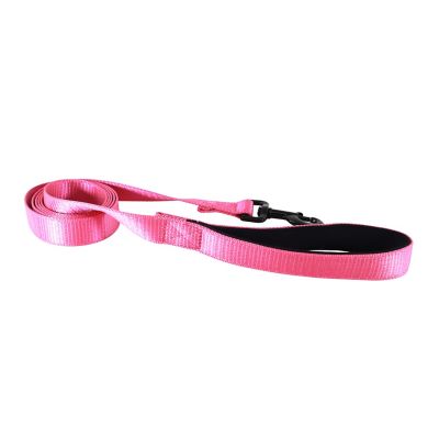 Image showing  Reflective Neoprene Snap Closure Dog Leash, Pink