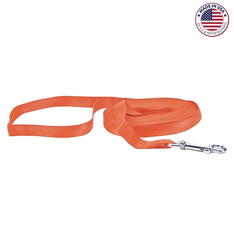 Retriever Dog Check Cord, 3/4 in. x 25 ft., Safety Orange