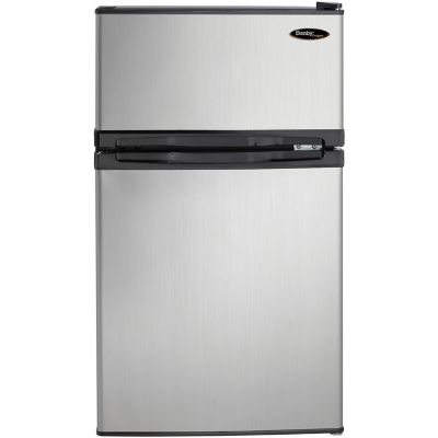 Danby 3.1 cu. ft. Designer Compact Refrigerator with Spotless Steel Door, 20-3/16 in. x 18-11/16 in. x 33-7/16 in.