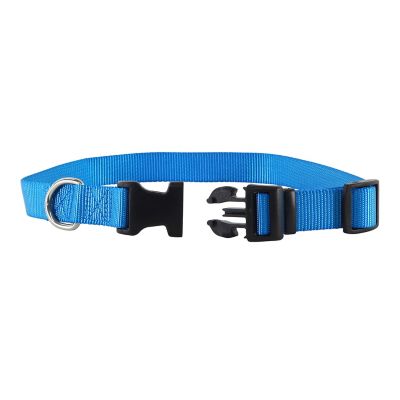Image showing  Solid Color Adjustable Dog Collar with Plastic Buckle