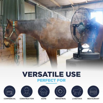 Image showing  18 in. 3-Speed High-Pressure Misting Fan with 40 gal. Tank