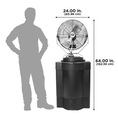 Image showing 7 th Maxx Air 18 in. 3-Speed High-Pressure Misting Fan with 40 gal. Tank