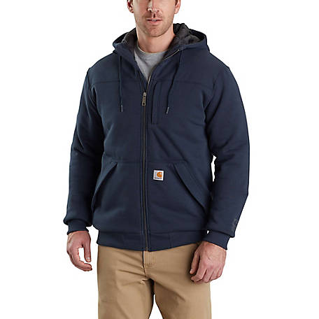 Carhartt Men's Lined Full-Zip Hooded Sweatshirt, Relaxed Fit, 103312-001