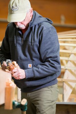 Image showing  Men's Rain Defender Loose Fit Heavyweight Quarter-Zip Mock Hoodie