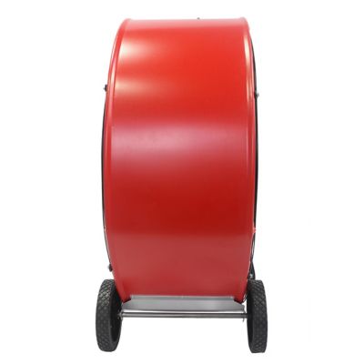 Image showing 5 th Maxx Air 36 in. 2-Speed Indoor Direct-Drive Drum Fan, 9,000 CFM, Red