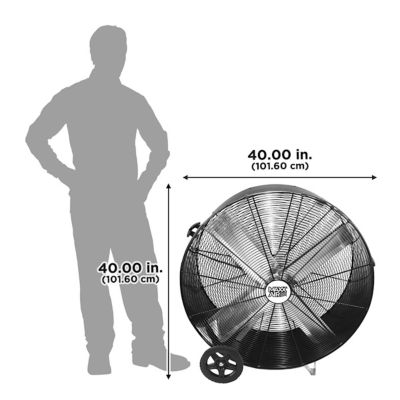 Image showing  36 in. Pro FLEX Series Belt-Drive Drum Fan, 2 Speeds