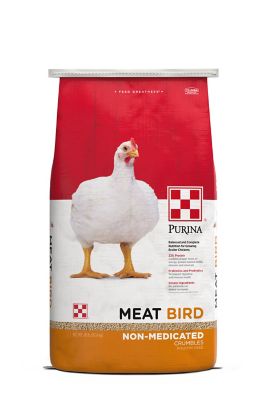 Purina Meat Bird Non-Medicated Crumbles Poultry Feed, 40 lb.