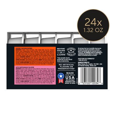 Image showing  Perfect Portions All Life Stages Savory Chicken and Delicate Salmon Entree Pate Wet Cat Food pk., 2.6 oz., 6 pk.