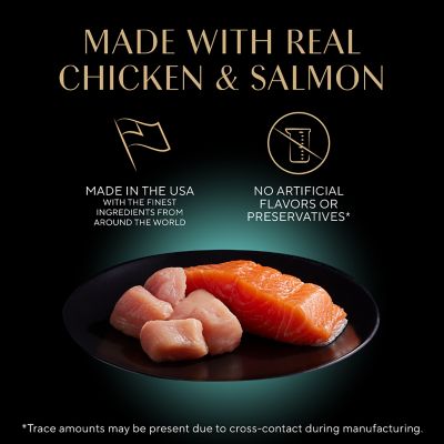 Image showing 6 th Sheba Perfect Portions All Life Stages Savory Chicken and Delicate Salmon Entree Pate Wet Cat Food pk., 2.6 oz., 6 pk.