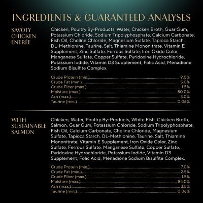 Image showing 8 th Sheba Perfect Portions All Life Stages Savory Chicken and Delicate Salmon Entree Pate Wet Cat Food pk., 2.6 oz., 6 pk.