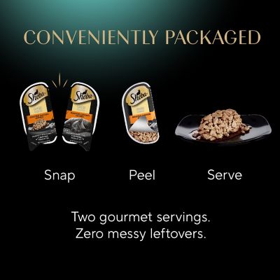 Image showing 6 th Sheba Perfect Portions All Life Stages Tuna and Roasted Chicken Cuts in Gravy Recipe Wet Cat Food pk., 2.6 oz., Pack of 6