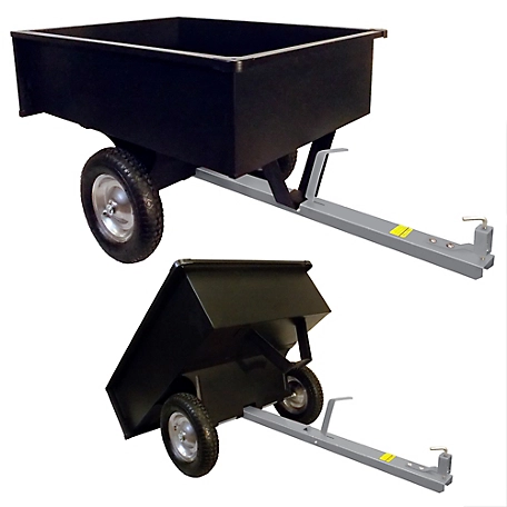 GroundWork Tow Behind Dump Cart, 10 cuft. / 750 lb. Capacity