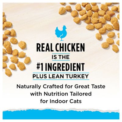 Image showing  Naturals Adult Indoor Hairball and Healthy Weight Chicken Recipe Dry Cat Food