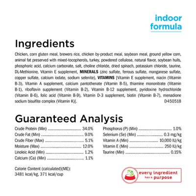 Image showing 5 th Purina Cat Chow Naturals Adult Indoor Hairball and Healthy Weight Chicken Recipe Dry Cat Food