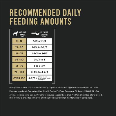 Image showing 5 th Purina Pro Plan Complete Essentials Adult Shredded Blend Beef and Rice Formula Dry Dog Food