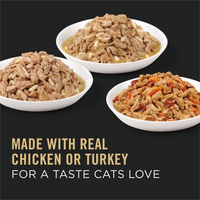 Image showing  Adult Complete Essentials Chicken and Turkey Favorites in Gravy Wet Cat Food pk., 3 oz., 24 Cans