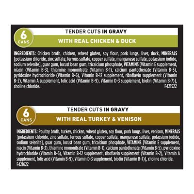Image showing 6 th Purina ONE True Instinct Tender Cuts in Gravy Real Turkey/Venison & Chicken/Duck Variety Pack Wet Dog Food, 13 oz., 12 ct.