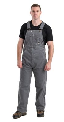 Berne Men's Hickory Stripe Unlined Bib Overalls at Tractor