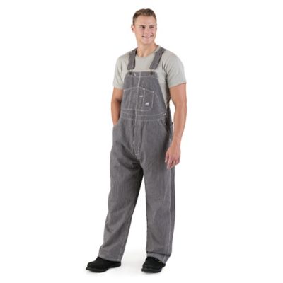 Berne Men's Hickory Stripe Unlined Bib Overalls