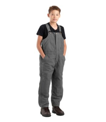 Berne Kids' Softstone Duck Insulated Bib Overalls