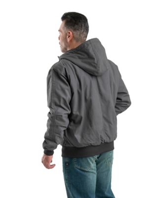 Image showing  Men's Sanded Duck Quilt-Lined Hooded Insulated Jacket