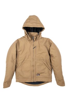 mens fleece lined hooded jacket