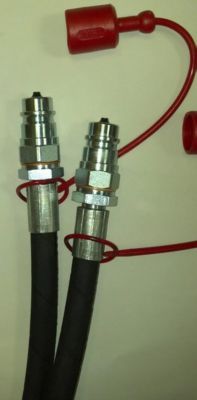 Image showing 5 th AMA USA Hydraulic Hose Kit with Valve Type Couplers
