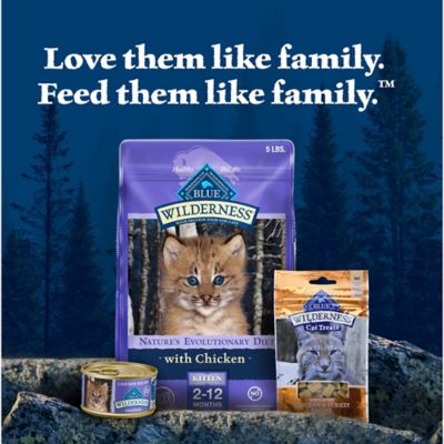 Image showing 8 th Blue Buffalo Wilderness Kitten High-Protein Grain-Free Chicken and Salmon Pate Variety Pack., 3 oz., Pack of 6 Cans