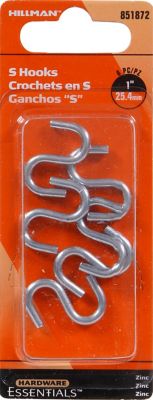 National Hardware Picture Hanging J-Hooks, Installs into Drywall, 35-Lb.  Load, 5-Pk.