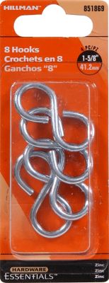 Hillman 8-Hook Zinc (0.135 x 1-5/8in.) 4 Pack