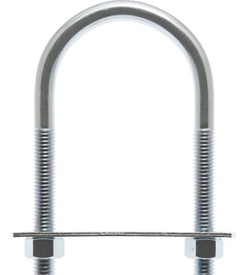 Hillman Hardware Essentials 1/2 in. x 5-1/2 in. x 3 in. Zinc-Plated Round Saddle U-Bolt