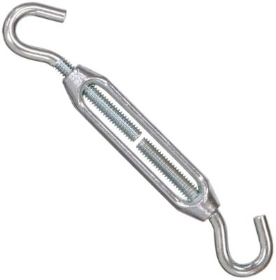 Hillman Hardware Essentials Hook and Hook Turnbuckle Zinc (5/16in.-18 x 8-7/8in.), 321922