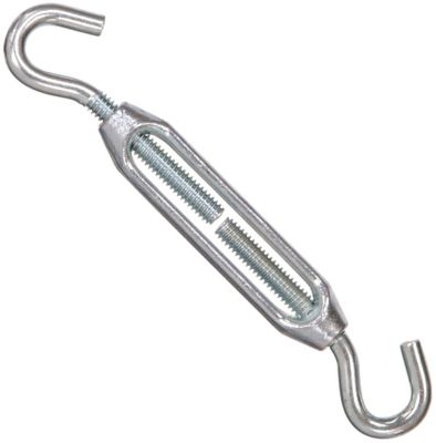 Hook by eye turnbuckle - Stainless Steel - 1/4 x 7 5/8 from