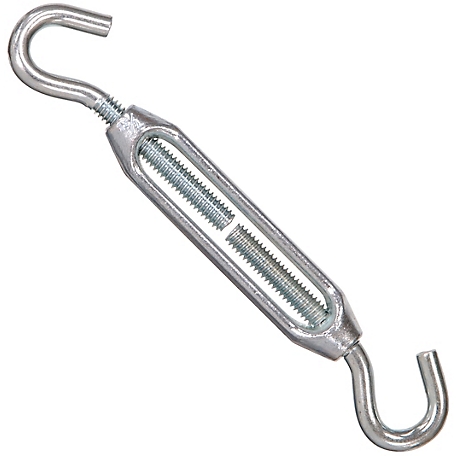 Hillman Hardware Essentials Hook and Hook Turnbuckle Zinc (5/16in.-18 x 8-7/8in.), 321922