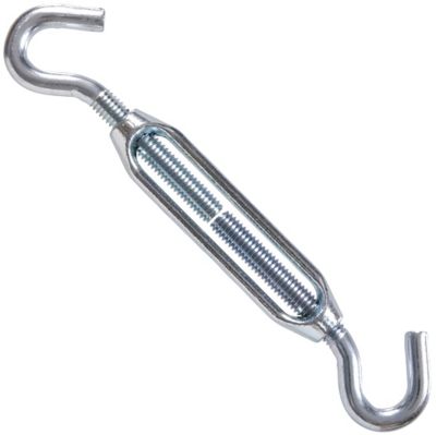 Hillman Hardware Essentials Hook and Hook Turnbuckle Zinc (3/8in.-16 x 10-5/8in.), 321924
