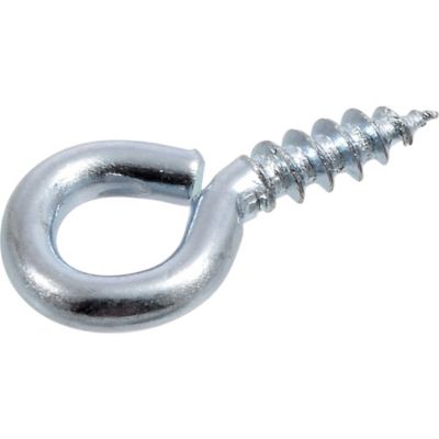 Hillman Hardware Essentials 0.135 in. x 1-1/4 in. Medium Cd Screw Eye Bolts, 8-Pack