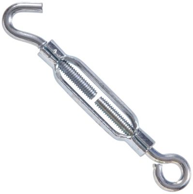 Hillman Hardware Essentials Hook and Eye Turnbuckle Zinc (#12-24 x 6-3/8in.), 321880