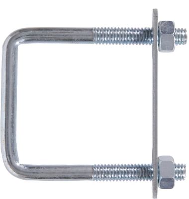 Hillman Hardware Essentials U-Bolt Square Saddle Zinc (3/8in.-16 x 6 x 4in.)