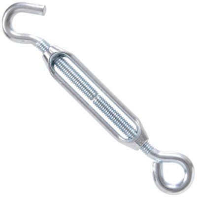 Hillman Hardware Essentials Hook and Eye Turnbuckle Zinc (#8-32 x 4-3/8in.) , 321924