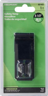 Image showing  3-1/2 in. Safety Hasp, Black