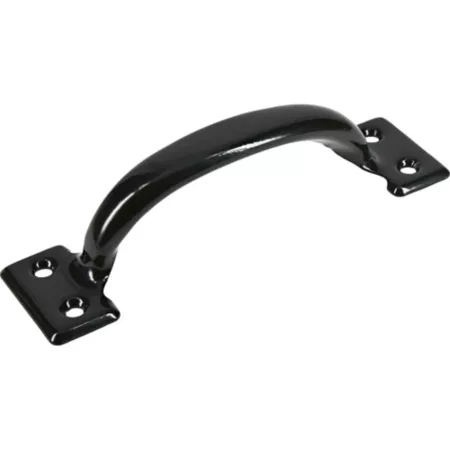 Hillman 6 1/2 in Utility Door Handle Black Gate Hardware