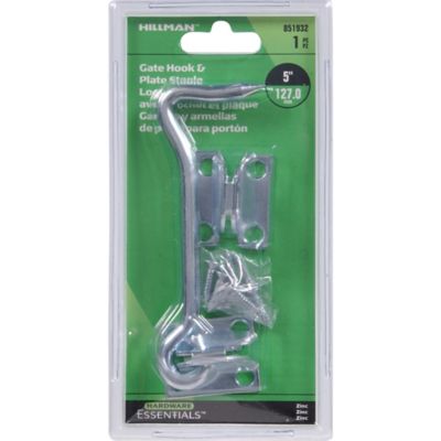 Image showing  Hardware Essentials 5 in. Cd-Gate Hook with Staple, Zinc