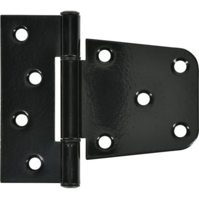 Image showing  4x4/2x4 Gate T-Hinge, Heavy, Black
