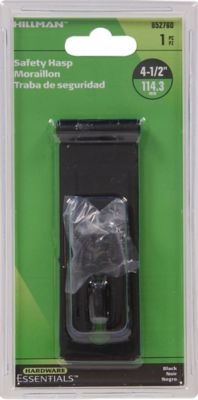 Image showing  4-1/2 in. Safety Hasp, Black