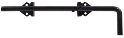 Image showing  Hardware Essentials 1/2 in. x 12 in. Non-Adjustable Cane Bolt for Gates, Black