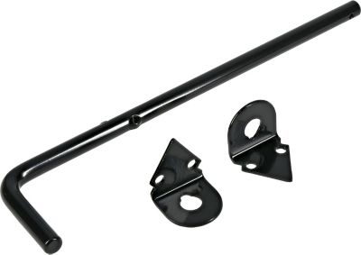 Image showing  Hardware Essentials 1/2 in. x 12 in. Non-Adjustable Cane Bolt for Gates, Black