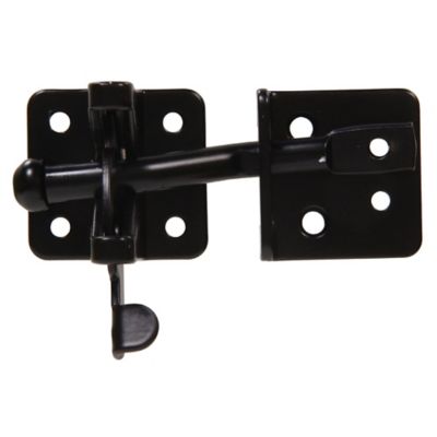 Hillman Hardware Essentials Cd Self Adjustment Gate Latch Black, 852688